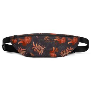 Red Mushroom Wonderland Hero Adjustable Waist Bag (Deepest Purple)