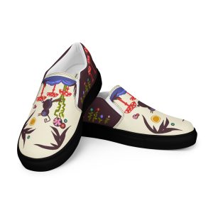 Black Bird on a Hike- Women’s slip-on canvas shoes