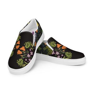 Humboldt Wildflowers - Women’s slip-on canvas shoes