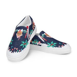 Gingerbread Express – Women’s Slip-On Canvas Shoes