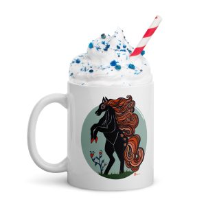Horse Chinese Zodiac - Ceramic mug (3 sizes)